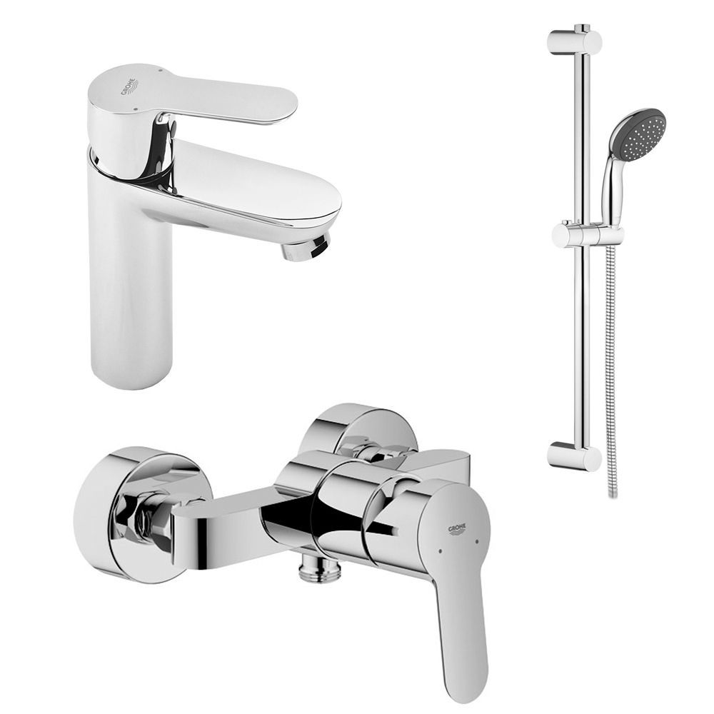 Комплект змішувачів Grohe BauEdge, хром (123208S)
