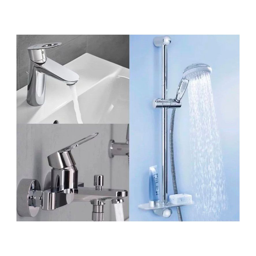 Комплект змішувачів Grohe BauLoop, хром (123215M)