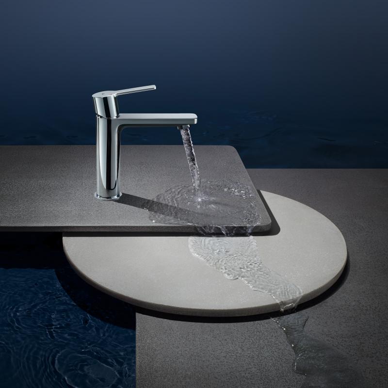 Змішувач для умивальника Grohe Lineare S-size, хром (23106001)