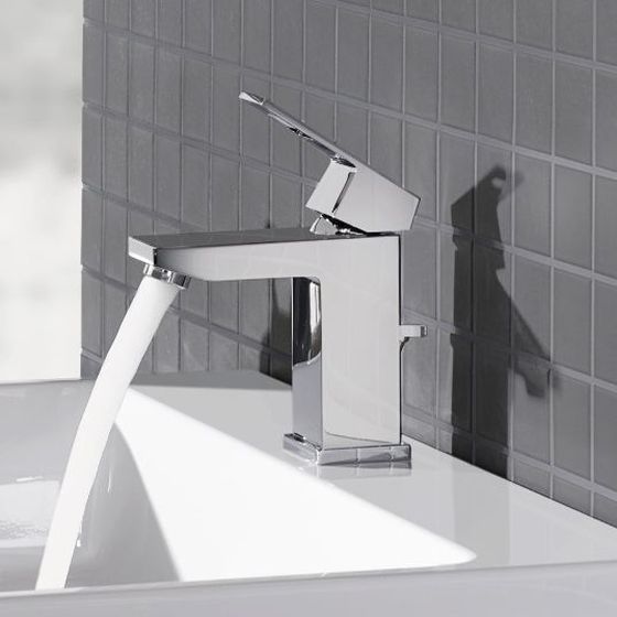 Змішувач одинважільний для раковини Grohe Eurocube S-Size без донного клапана, хром (23132000)