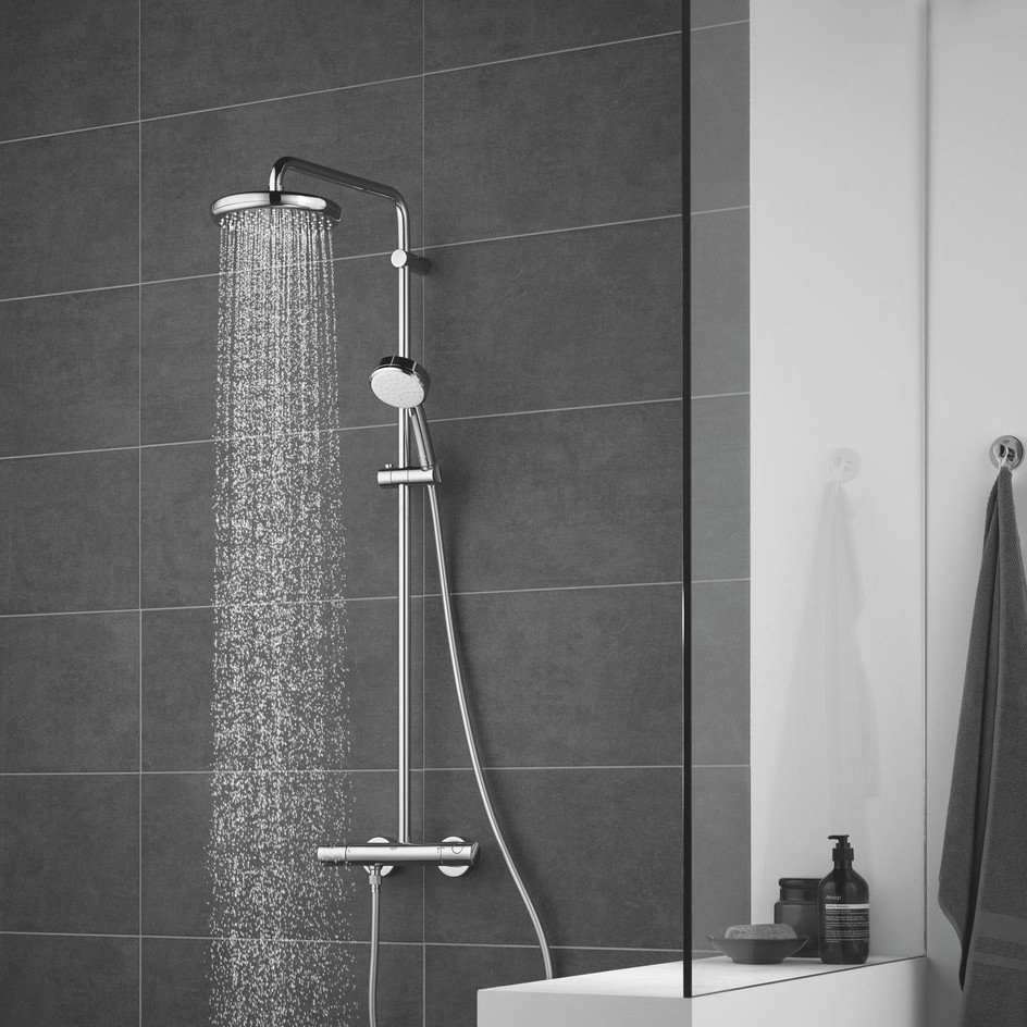 Душова система Grohe New Tempesta Cosmopolitan 210 з термостатом, хром