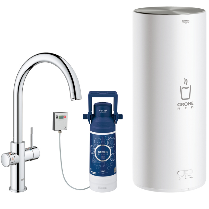 Кухонний змішувач з бойлером L-size GROHE Red Duo (30079001)