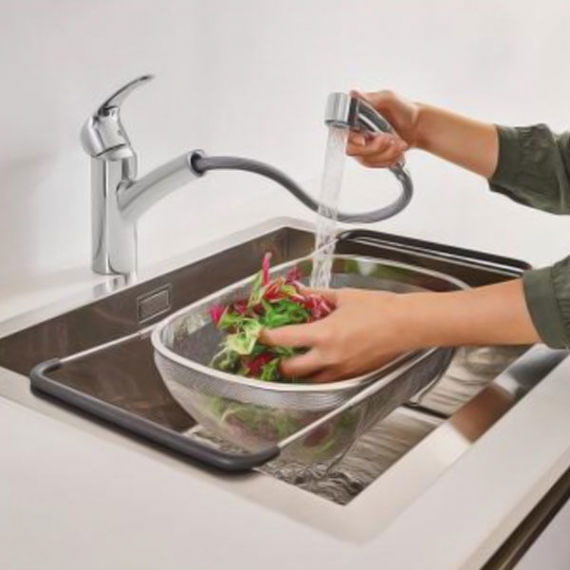 Змішувач для кухні Grohe Eurosmart, сталь (30305DC0)