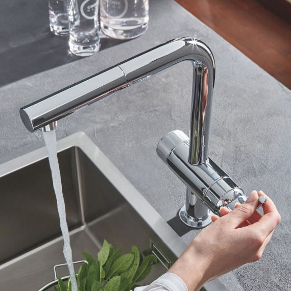 Змішувач для кухні Grohe Blue Pure Mint, хром (30382000)