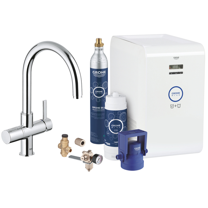 Кухонний змішувач зі стартовим пакетом GROHE Blue Professional (31323001)