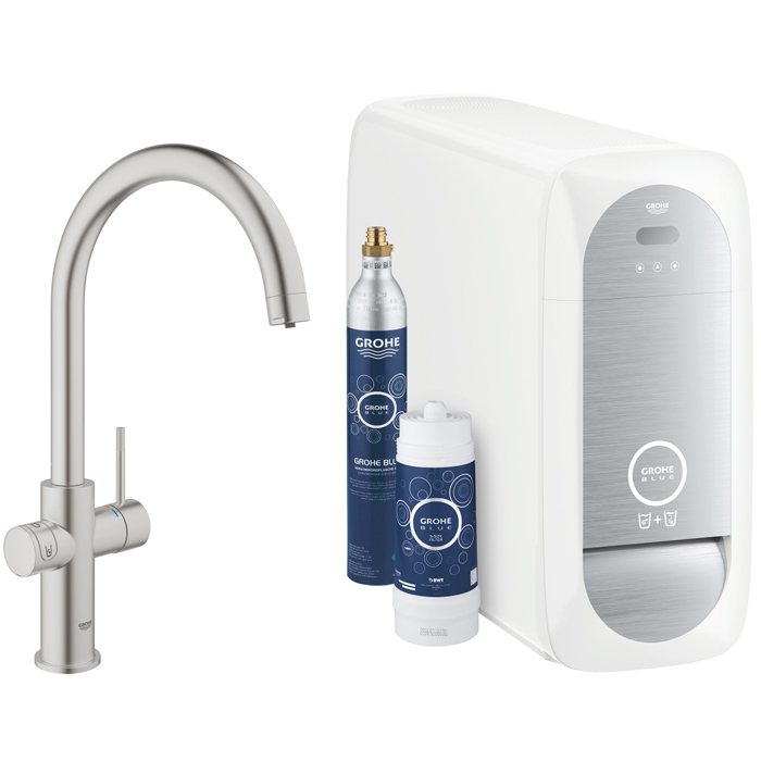 Кухонний змішувач зі стартовим пакетом GROHE Blue Home (31455DC1)