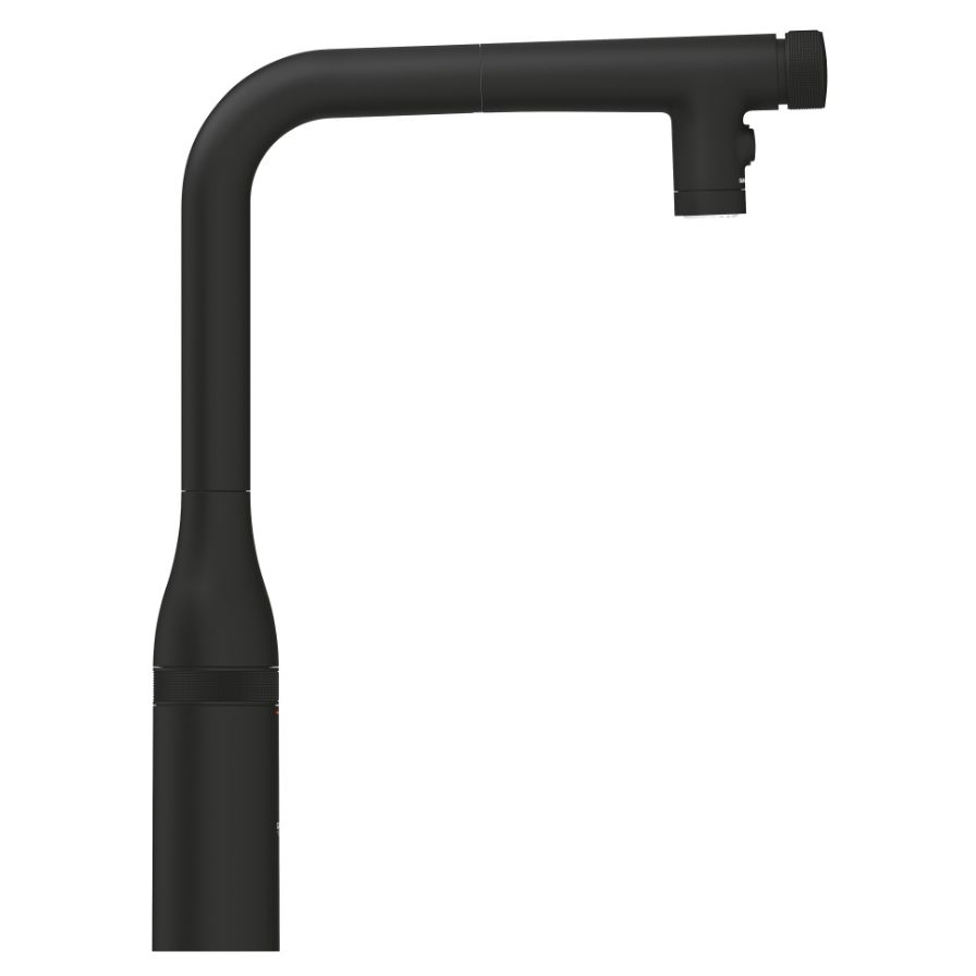Змішувач для кухні Grohe Essence Smartcontrol з висувною лійкою, чорний матовий (31892KF0)