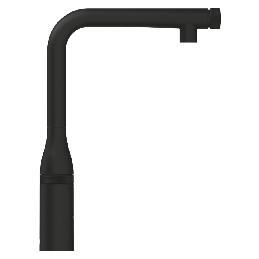 Змішувач для кухні Grohe Essence Smartcontrol з висувною лійкою, чорний матовий (31928KF0)