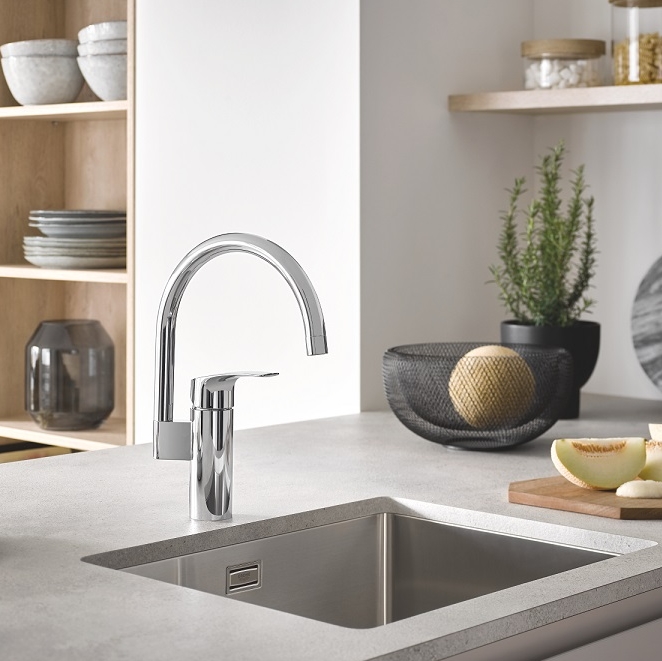 Змішувач для миття Grohe Eurosmart 340 мм, хром (33202003)