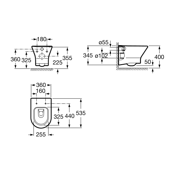 NEXO Rimless підвісний унітаз з сидінням slow-closing (в упак.)