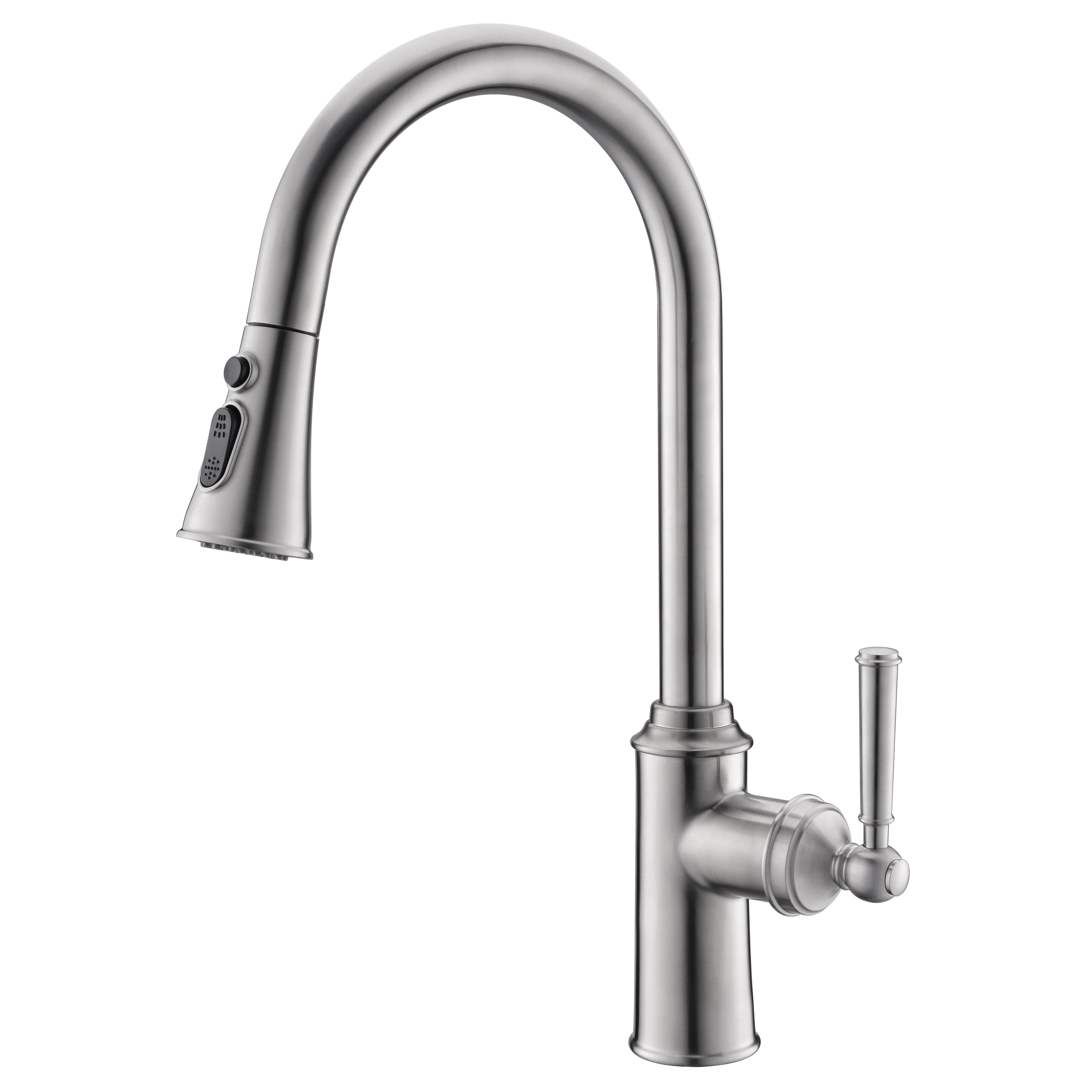 HYDRANT змішувач для кухні, висувна лійка 500 мм, 3 функції, 35 мм