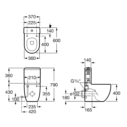 Н-МЕРІДІАН Компакт унітаз (в уп.)