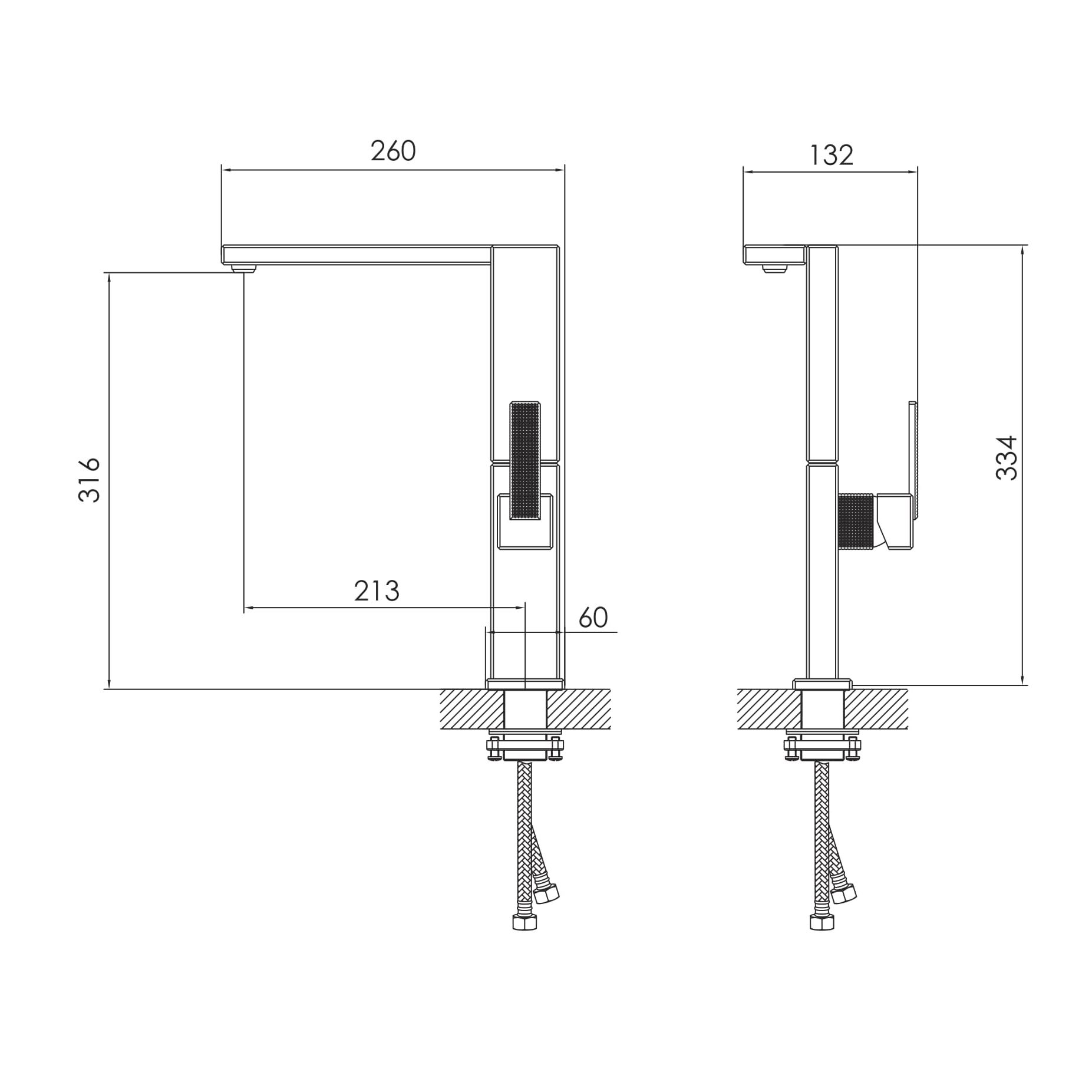 DEIRA змішувач для кухні, шампань