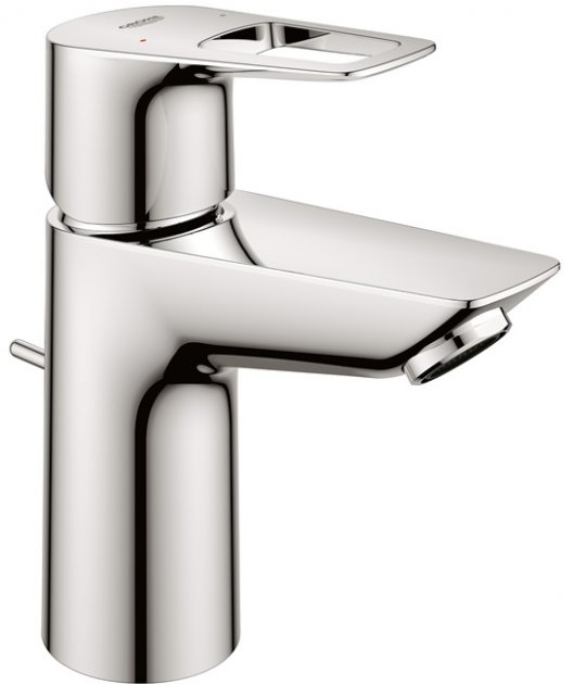 Змішувач для умивальника Grohe BauLoop New S-Size з донним клапаном, хром (23335001)