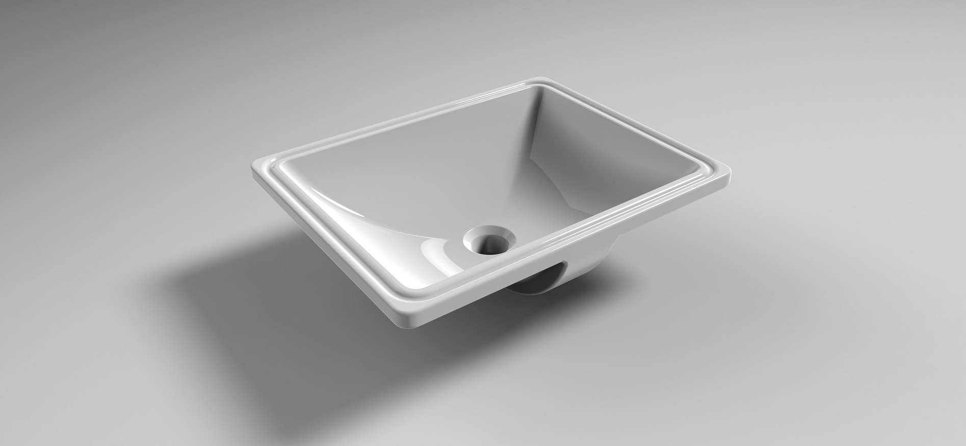 IMPRESE умывальник прямоугольный (41*52*16см врезной под столешницу)