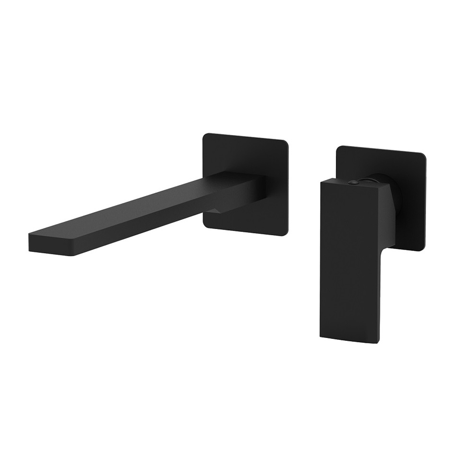 Змішувач настінний для раковини Paffoni Elle 200 мм, чорний (EL105NO70)