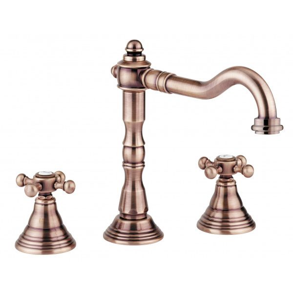 Змішувач для умивальника Paffoni Belinda-Melissa з донним клапаном, бронза (FBLV055BR)