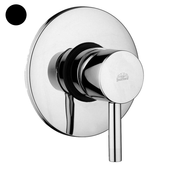 Змішувач для душу Paffoni Light на 1 вихід, в комплекті зі схованою частиною, чорний (LIG010NO)