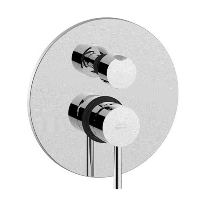 Змішувач для душу прихованого монтажу Paffoni Light (2 виходи), з натискним перемиканням, хром (LIG018CR)