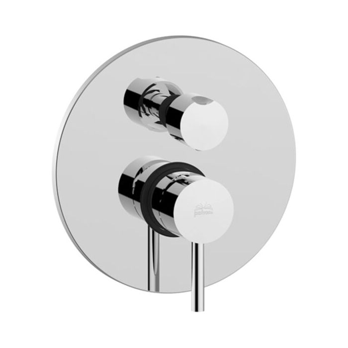 Змішувач для душу прихованого типу Paffoni Light (3 виходи) з відвідним патроном, метал (LIG019ST)