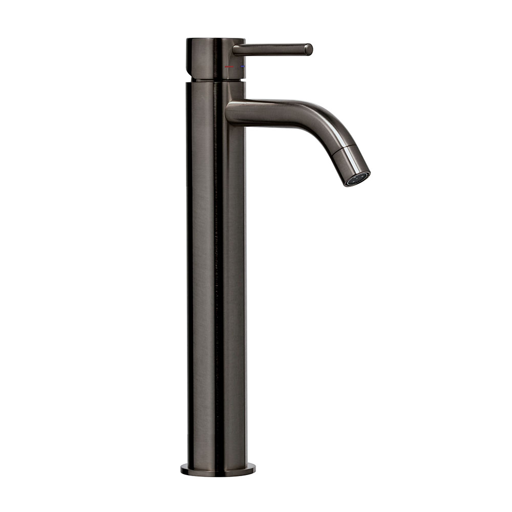 Змішувач для умивальника Paffoni Light високий, Brushed Black Nickel (LIG081NKNSP)