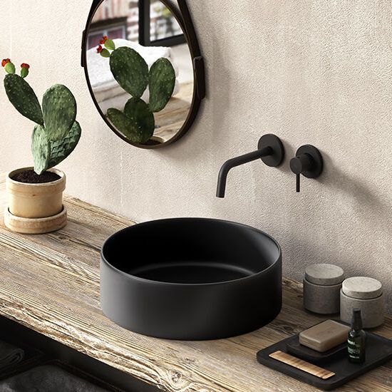 Змішувач для умивальника Paffoni Light L178 мм, black matt (LIG105NO70)