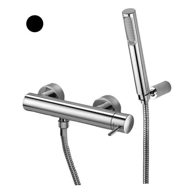 Змішувач для душу Paffoni Light, чорний матовий (LIG168DNO)