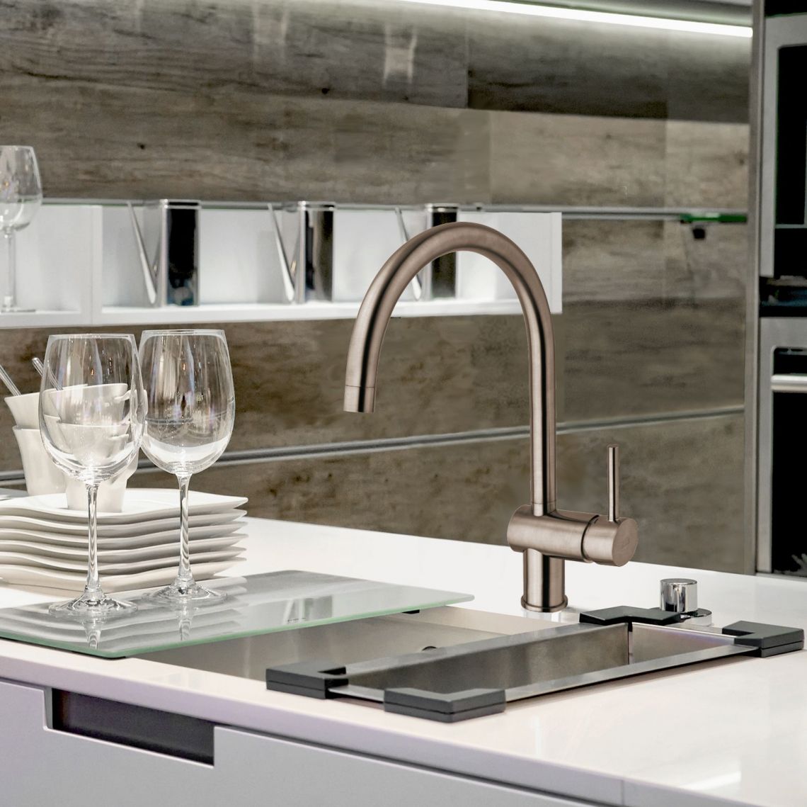 Змішувач для мийки Paffoni Light, хром (LIG280CR)