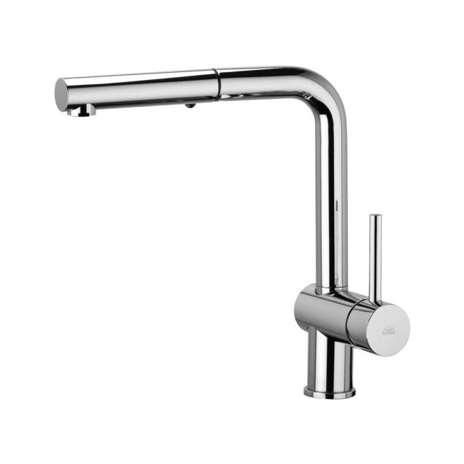 Змішувач для миття Paffoni Light з поворотним виливом, метал (LIG285ST-MET)