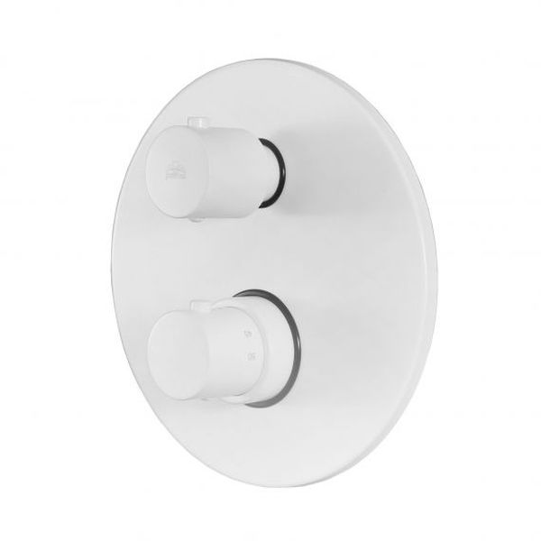 Термостатичний змішувач для душу Paffoni Light на 2 позиції, Bianco Opaco (LIQ018BO)