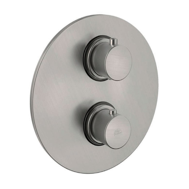 Термостат для душу Paffoni Light, на 2 виходи, Brushed Black Nickel (LIQ18NKNSP)