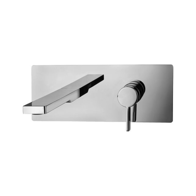 Змішувач для умивальника Paffoni Rock вилив 24 см, хром (RO106CR)