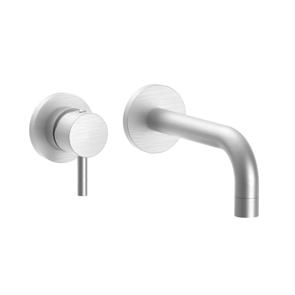 Змішувач для умивальника Paffoni Stick, настінний монтаж, сталь (SK006ST70)