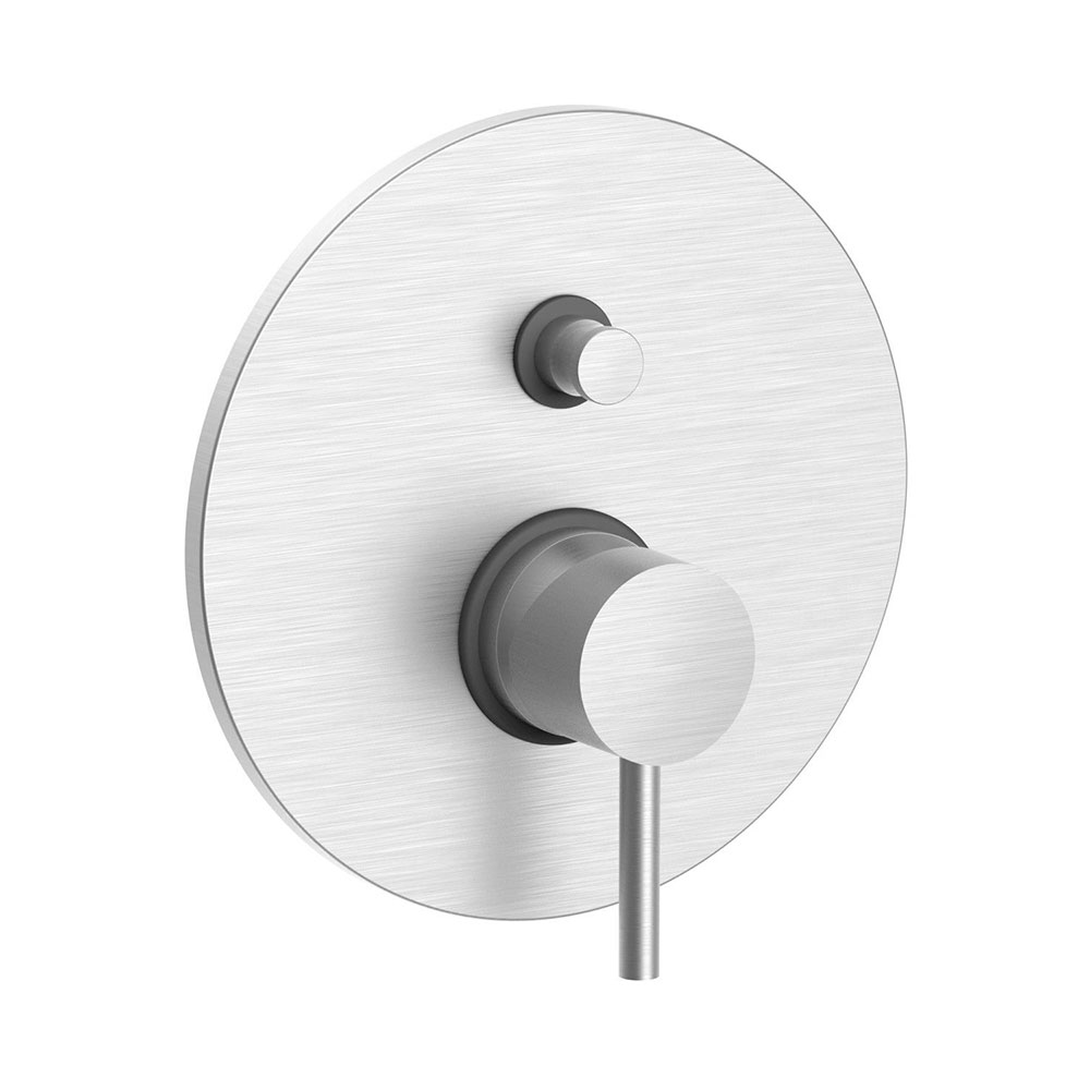 Змішувач для душу вбудований з перемикачем Paffoni, сталь (SK015ST)