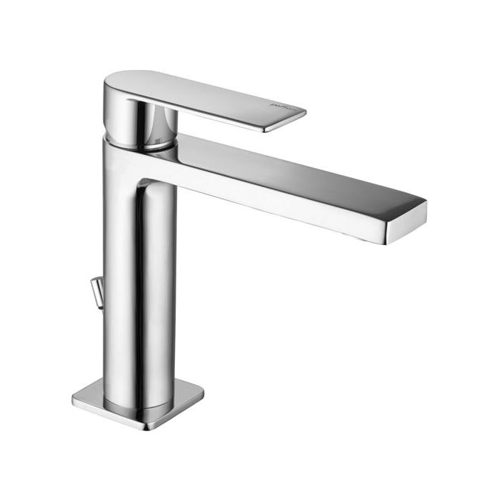 Змішувач для умивальника Paffoni Tango з донним клапаном, нержавіюча сталь (TA075ST)