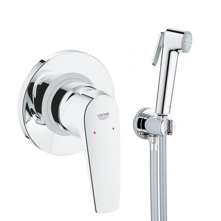 Комплект гігієнічного душу Grohe BauFlow, хром (UA11144601)