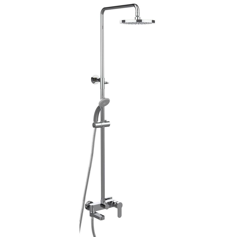 Душова система Paffoni Blu з одноважільним змішувачем, хром (ZCOL632CR)