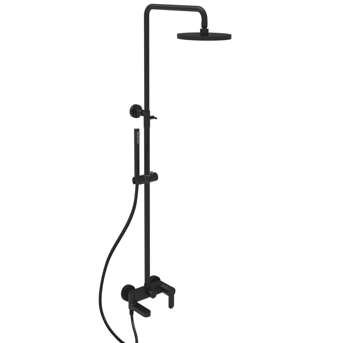 Душова система Paffoni BLU, чорний матовий (ZCOL632NO)