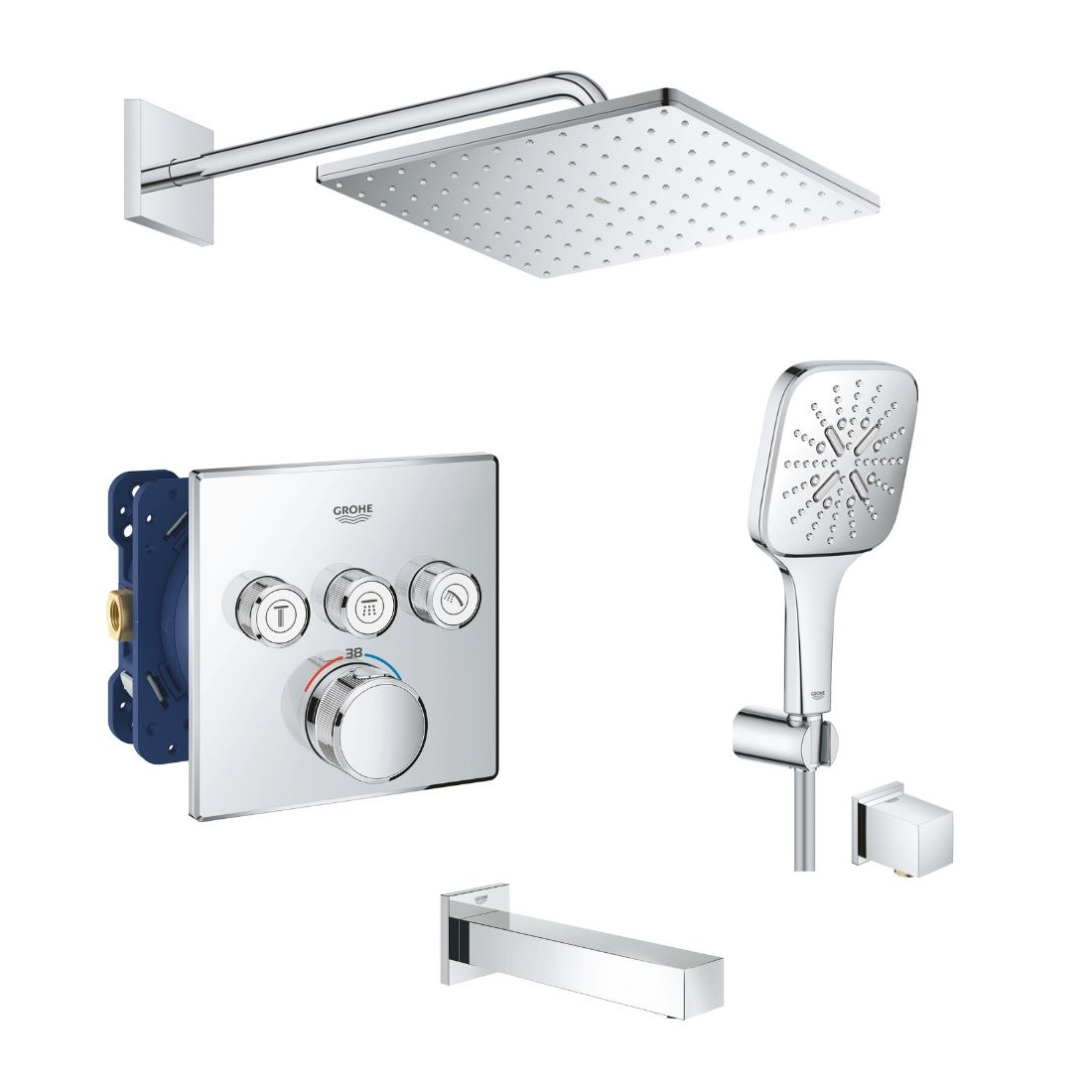 Комплект для душа/ванни Grohe Grohtherm Smartcontrol, хром (UA26405SC2)