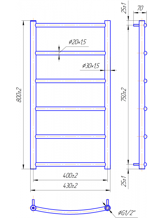 Класік HP 800x430/400