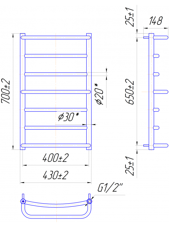 Люкс 700x430/400
