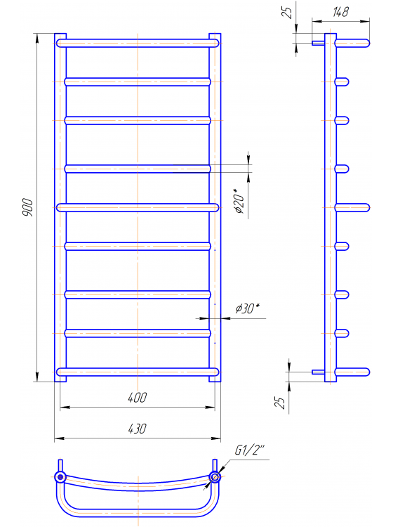 Люкс 900x430/400
