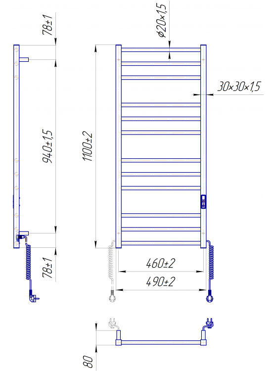 Преміум Класік-I 1100х500 TR K таймер-регулятор