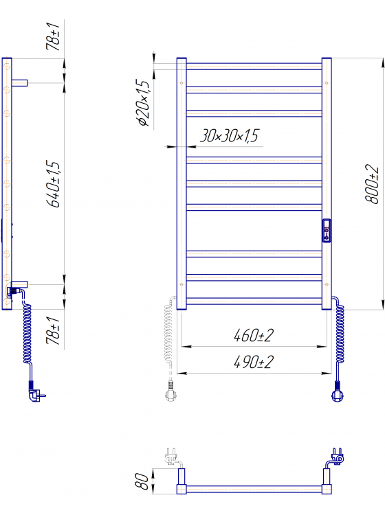 Преміум Класік-I 800х500 TR K таймер-регулятор