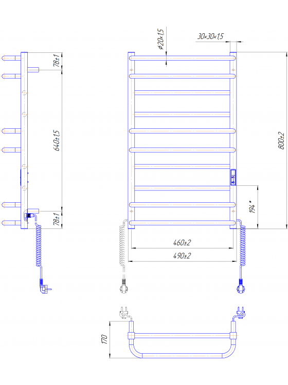 Преміум Люкс-I 800х500 TR K таймер-регулятор