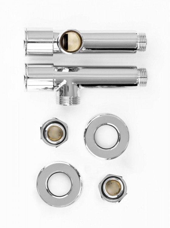 Кран кутовий подовжений, G1/2″ комплект