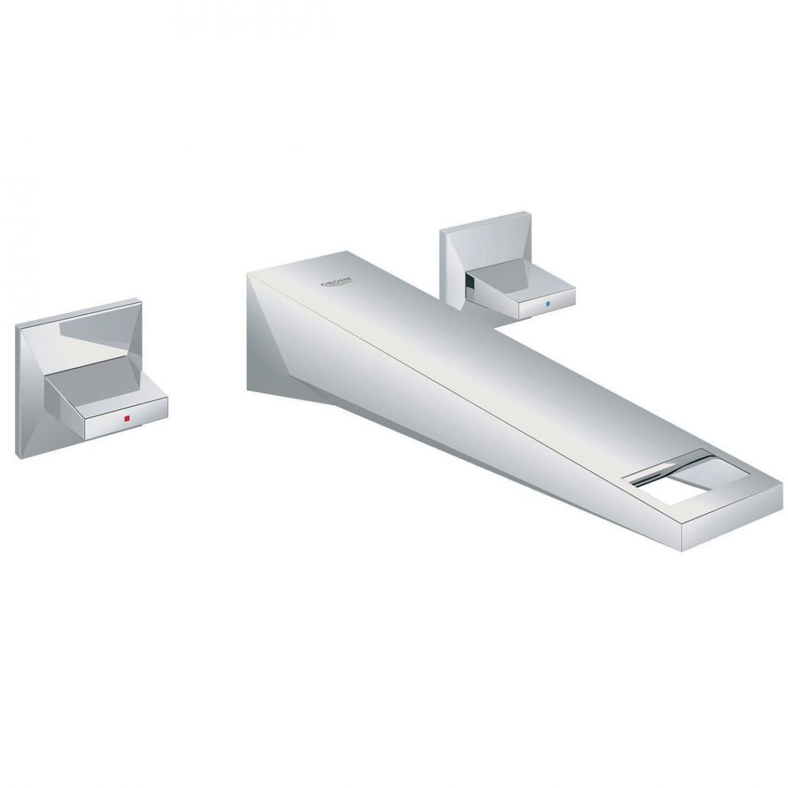 Змішувач для умивальника Grohe Allure Brilliant на 3 отвори, хром (20348000)