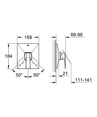 Allure Brilliant смеситель для душа, однорычажный