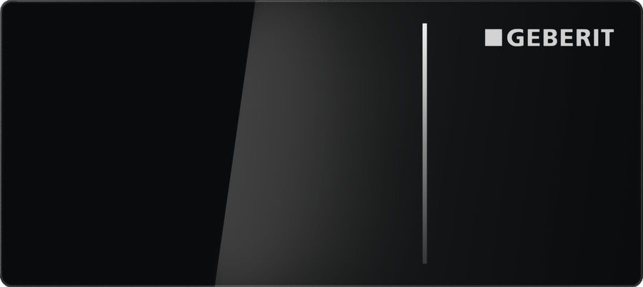 Sigma 70 змивному клавіша, дистанційний прихований змив type 70, подвійний змив, для Sigma бачків 12 см, скло чорне