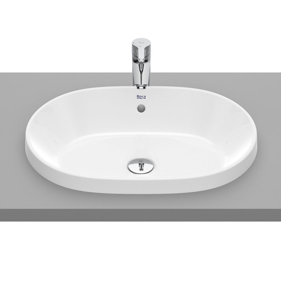 GAP умивальник 55*39см, вбуд., овальний, без отвору пiд змiшувач